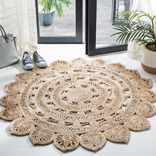 Natural Fiber 160 Contemporary Hand Woven 100% Jute Rug Natural