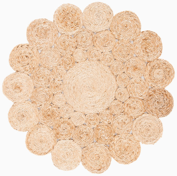 Natural Fiber 166 Contemporary Hand Woven 100% Jute Rug Natural