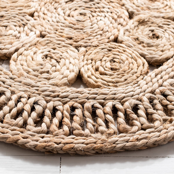 Natural Fiber 167 Contemporary Hand Woven 100% Jute Rug Natural