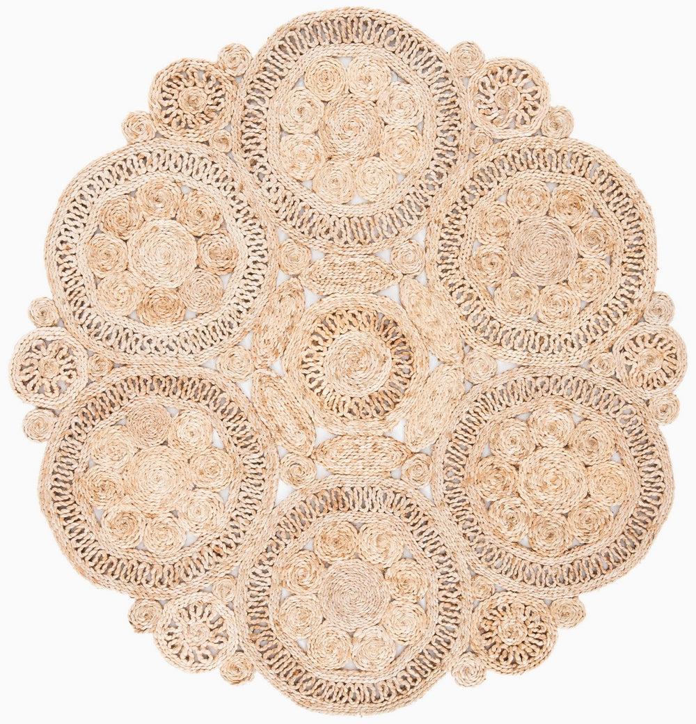 Natural Fiber 167 Contemporary Hand Woven 100% Jute Rug Natural