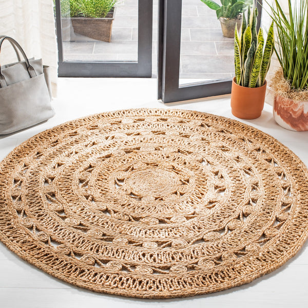 Natural Fiber 169 Contemporary Hand Woven 100% Jute Rug Natural