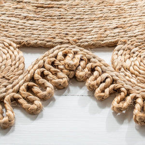 Natural Fiber 170 Contemporary Hand Woven 100% Jute Rug Natural