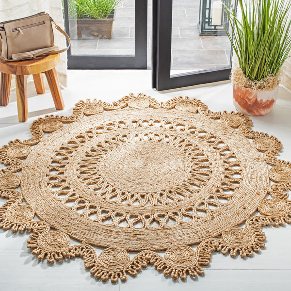 Natural Fiber 170 Contemporary Hand Woven 100% Jute Rug Natural