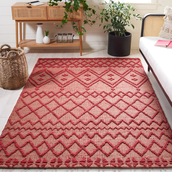 Safavieh Natural Fiber 219 Flat Weave 80% Jute/20% Cotton Rug NF219Q-8