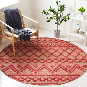 Safavieh Natural Fiber 219 Flat Weave 80% Jute/20% Cotton Rug NF219Q-8