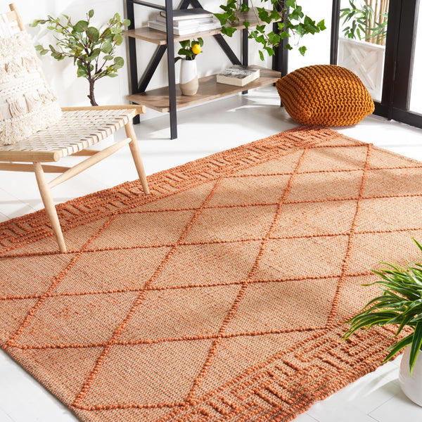 Safavieh Natural Fiber 220 Flat Weave 80% Jute/20% Cotton Rug NF220P-8
