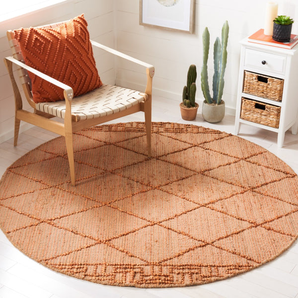 Safavieh Natural Fiber 220 Flat Weave 80% Jute/20% Cotton Rug NF220P-8