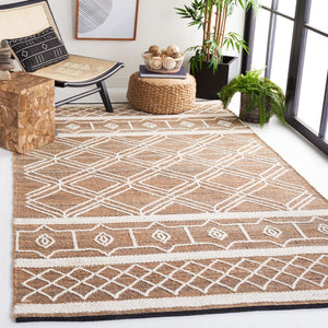 Safavieh Natural Fiber 226 Hand Woven 50% Jute/30% Wool/and 20% Cotton Rug NF226A-8