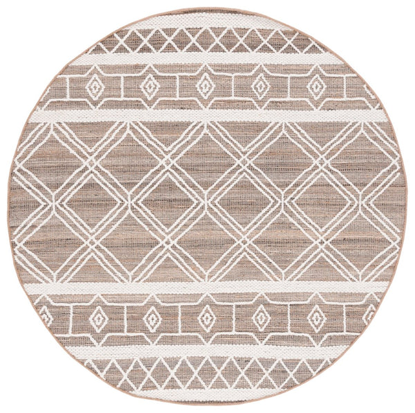 Safavieh Natural Fiber 226 Hand Woven 50% Jute/30% Wool/and 20% Cotton Rug NF226A-8