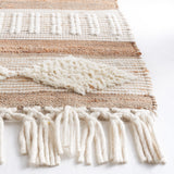 Safavieh Natural Fiber 377 Flat Weave 50% Jute/30% Wool/and 20% Cotton Bohemian Rug NF377A-8