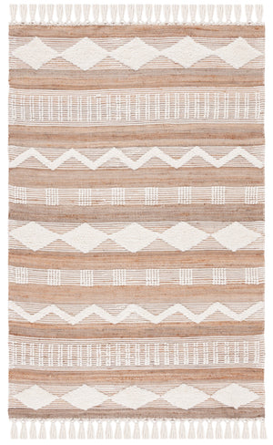 Safavieh Natural Fiber 377 Flat Weave 50% Jute/30% Wool/and 20% Cotton Bohemian Rug NF377A-8