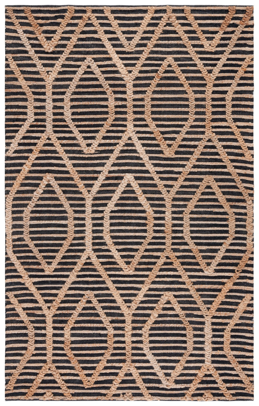 Safavieh Natural Fiber 378 Flat Weave 80% Jute and 20% Cotton Bohemian Rug NF378Z-8