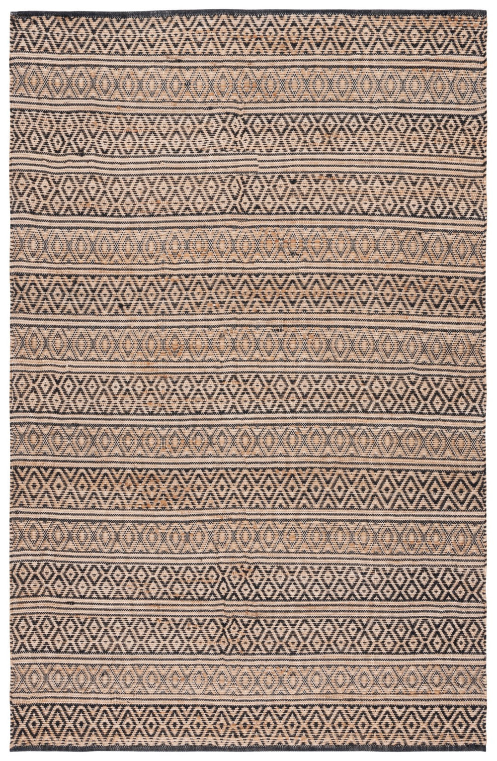 Safavieh Natural Fiber 379 Flat Weave 80% Jute and 20% Cotton Bohemian Rug NF379Z-8
