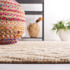 Safavieh Natural Fiber 381 Flat Weave 40% Jute/40% Wool/and 20% Cotton Bohemian Rug NF381A-8