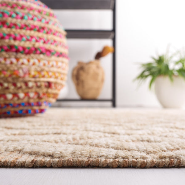 Safavieh Natural Fiber 381 Flat Weave 40% Jute/40% Wool/and 20% Cotton Bohemian Rug NF381A-8