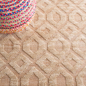 Safavieh Natural Fiber 381 Flat Weave 40% Jute/40% Wool/and 20% Cotton Bohemian Rug NF381A-8