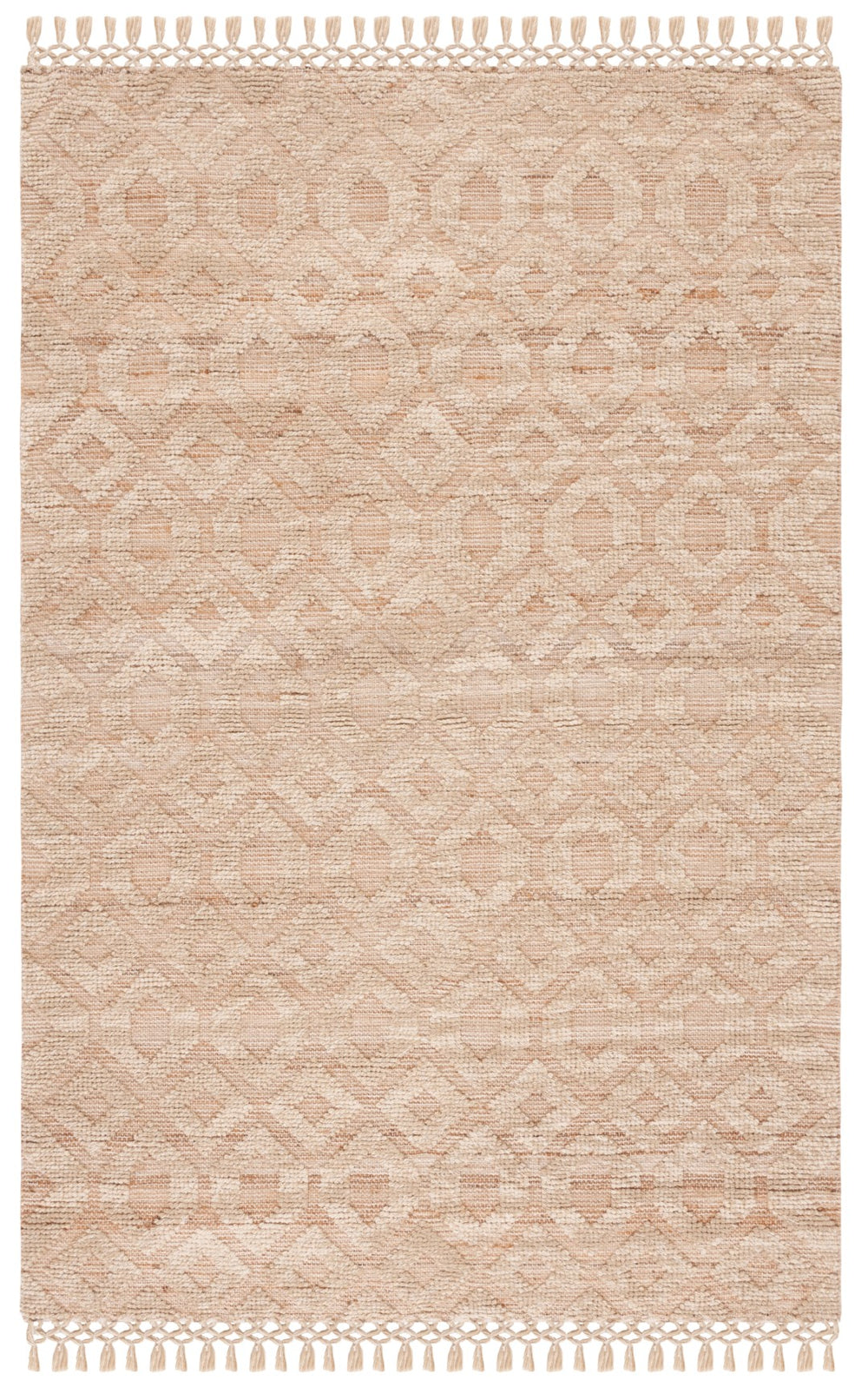 Safavieh Natural Fiber 381 Flat Weave 40% Jute/40% Wool/and 20% Cotton Bohemian Rug NF381A-8