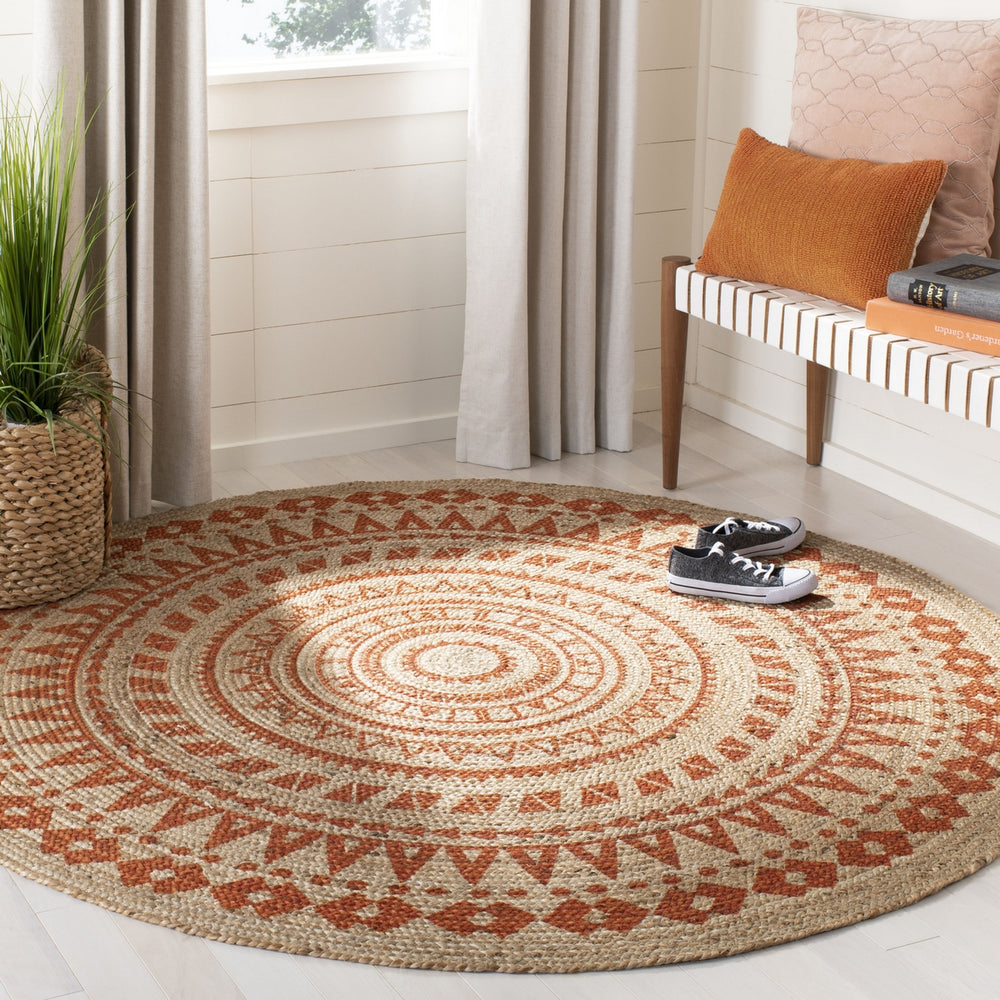 Safavieh Natural Fiber 802 Hand Woven Jute Rug NF802A-5R