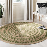 Safavieh Natural Fiber 802 Hand Woven Jute Rug NF802G-5R