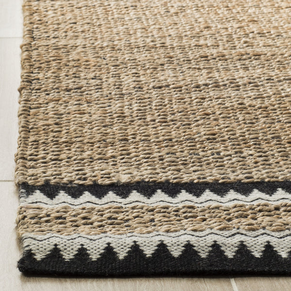 Safavieh Natural Fiber 874  Hand Woven 95 % Jute 5 % Wool Rug NF874B-9SQ