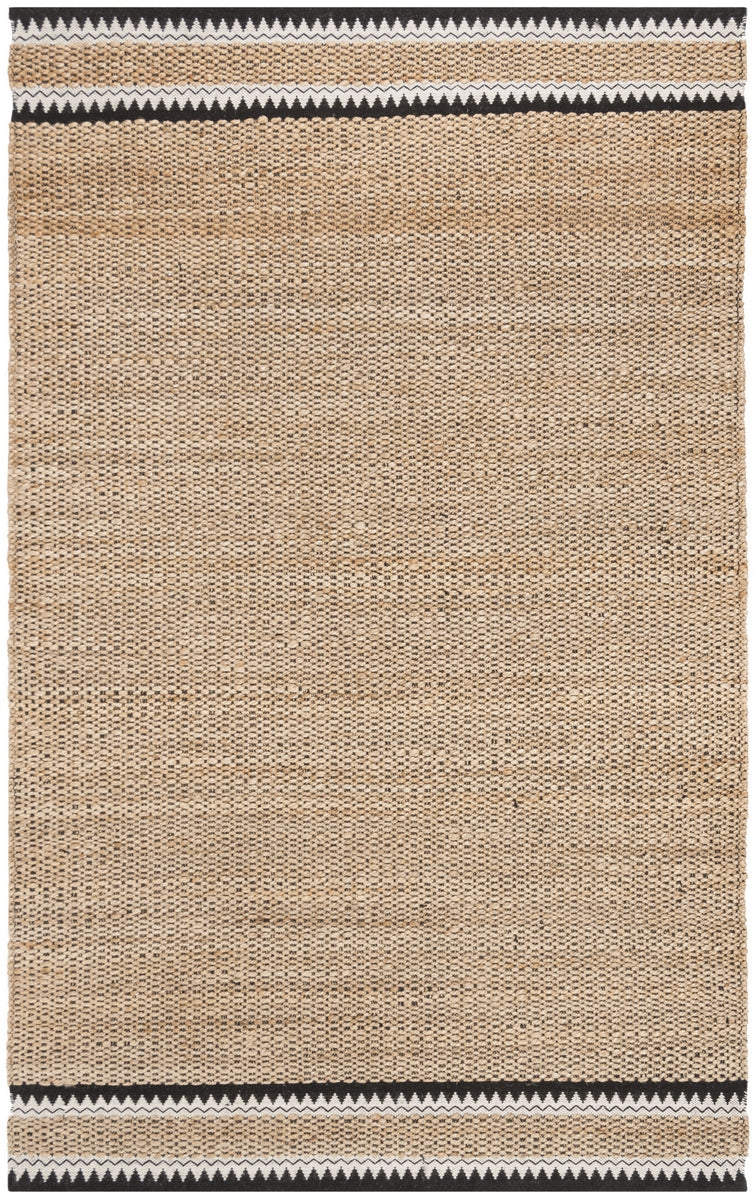 Natural Fiber Hand Woven Jute and Wool Rug - Eco-Friendly, Durable, St