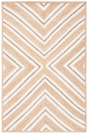 Safavieh Natural Fiber 886 Flat Weave Jute and Cotton with Latex Contemporary Rug NF886A-8