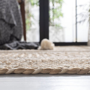 Safavieh Natural Fiber 887 Flat Weave Jute and Cotton with Latex Contemporary Rug NF887A-9