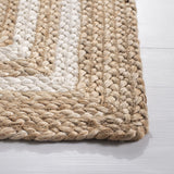 Safavieh Natural Fiber 889 Flat Weave Jute and Cotton with Latex Contemporary Rug NF889A-8