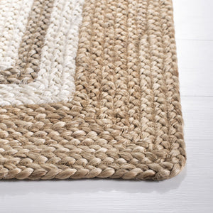 Safavieh Natural Fiber 890 Flat Weave Jute and Cotton with Latex Contemporary Rug NF890A-8