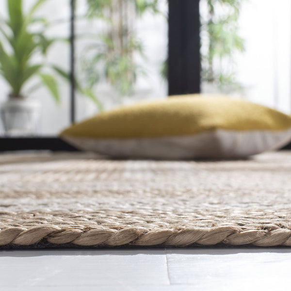 Safavieh Natural Fiber 890 Flat Weave Jute and Cotton with Latex Contemporary Rug NF890A-8