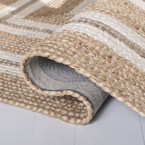 Safavieh Natural Fiber 890 Flat Weave Jute and Cotton with Latex Contemporary Rug NF890A-8