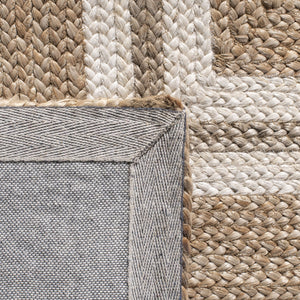 Safavieh Natural Fiber 890 Flat Weave Jute and Cotton with Latex Contemporary Rug NF890A-8