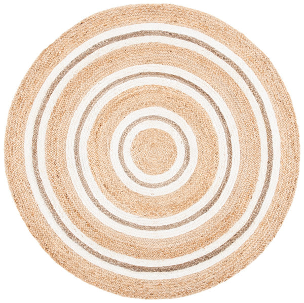 Safavieh Natural Fiber 890 Flat Weave Jute and Cotton with Latex Contemporary Rug NF890A-8