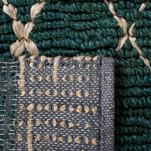 Natural Fiber Hand Loomed Jute and Cotton Rug - Eco-Friendly, Durable, and Stylish Addition for Home