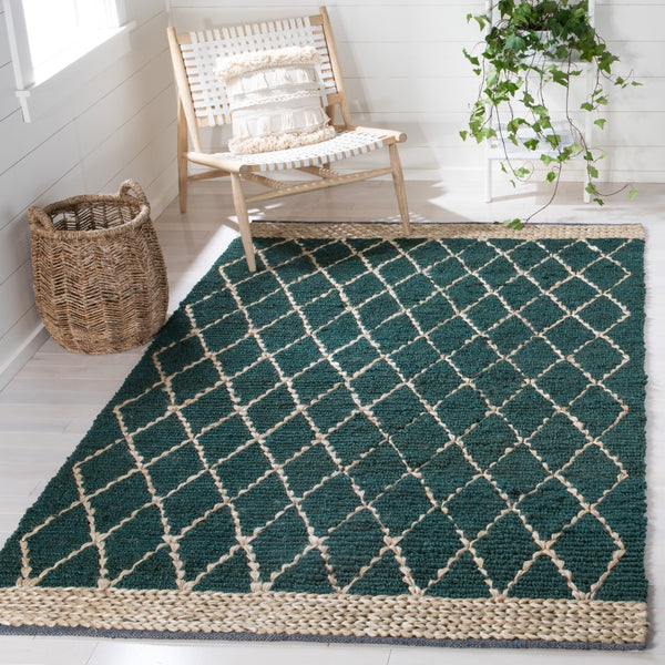 Natural Fiber Hand Loomed Jute and Cotton Rug - Eco-Friendly, Durable, and Stylish Addition for Home