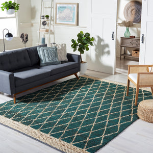 Natural Fiber Hand Loomed Jute and Cotton Rug - Eco-Friendly, Durable, and Stylish Addition for Home