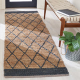 Natural Fiber 951 Hand Loomed 80% Jute, 20% Cotton Natural Fiber Rug Natural / Black 80% Jute, 20% Cotton NF951Z-28