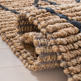 Natural Fiber 951 Hand Loomed 80% Jute, 20% Cotton Natural Fiber Rug Natural / Black 80% Jute, 20% Cotton NF951Z-5