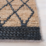 Natural Fiber 951 Hand Loomed 80% Jute, 20% Cotton Natural Fiber Rug Natural / Black 80% Jute, 20% Cotton NF951Z-5