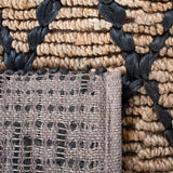 Natural Fiber 951 Hand Loomed 80% Jute, 20% Cotton Natural Fiber Rug Natural / Black 80% Jute, 20% Cotton NF951Z-5