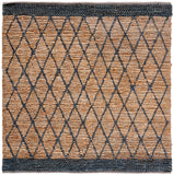 Natural Fiber 951 Hand Loomed 80% Jute, 20% Cotton Natural Fiber Rug Natural / Black 80% Jute, 20% Cotton NF951Z-6