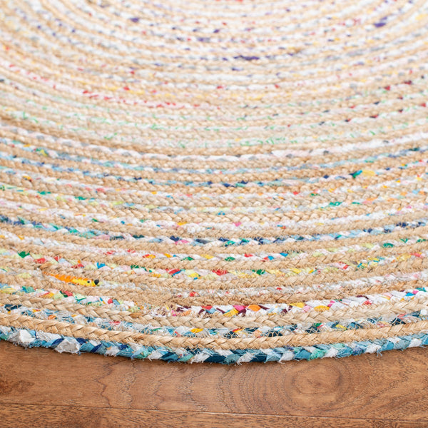 Safavieh Natural Fiber 113 Hand Loomed 50% Jute and 50% Cotton Contemporary Rug NFB113E-8R