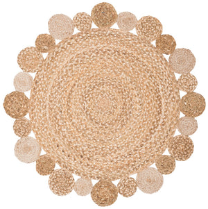 Safavieh Natural Fiber 122 Hand Loomed 60% Jute and 40% Hogla Contemporary Rug NFB122B-7R