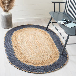 Safavieh Natural Fiber 261 Contemporary Hand Loomed 90% Jute, 10% Cotton Rug NFB261N-4OV