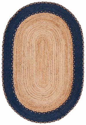 Safavieh Natural Fiber 261 Contemporary Hand Loomed 90% Jute, 10% Cotton Rug NFB261N-4OV