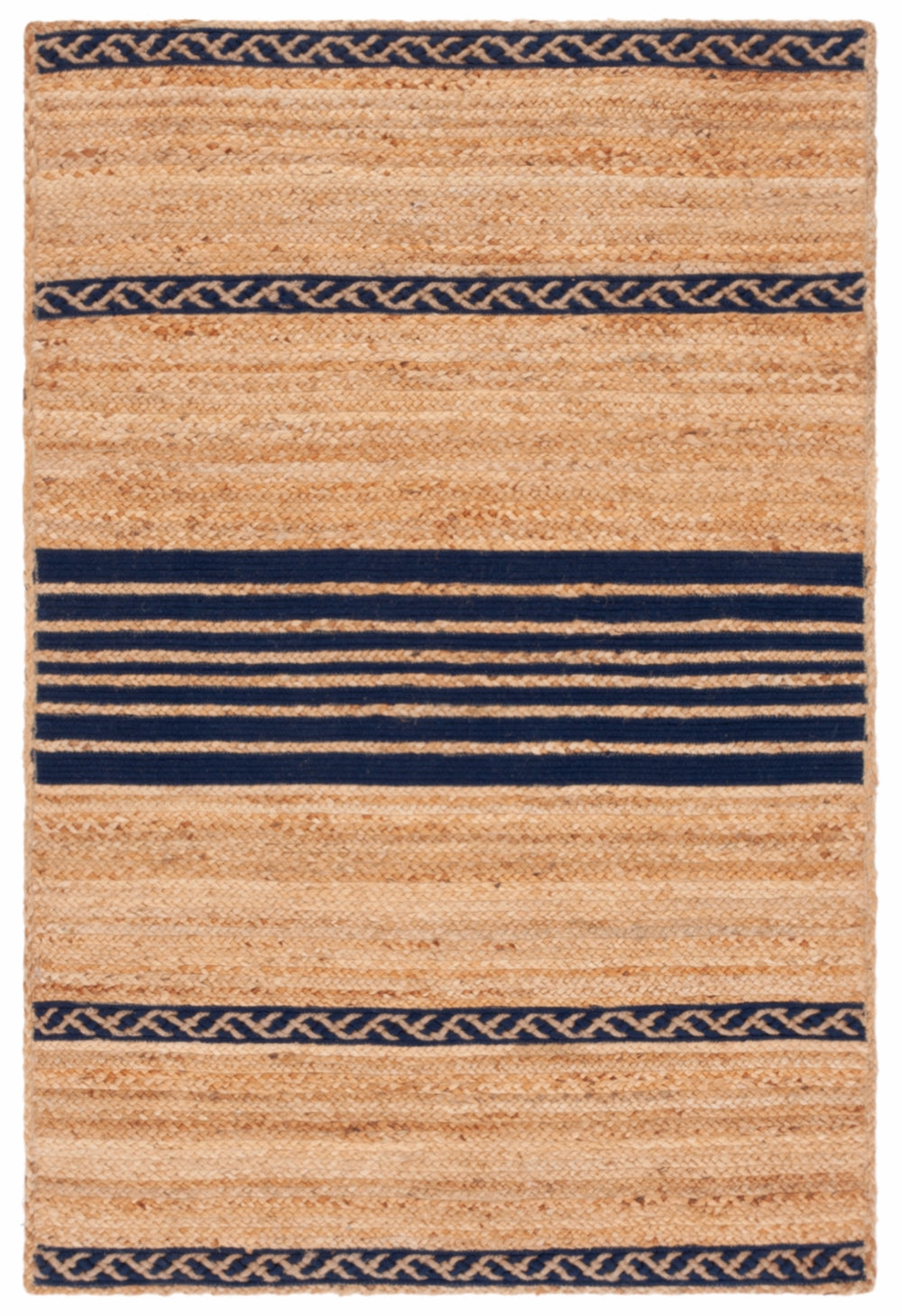 Safavieh Natural Fiber 262 Contemporary Hand Loomed 90% Jute, 10% Cotton Rug NFB262N-4