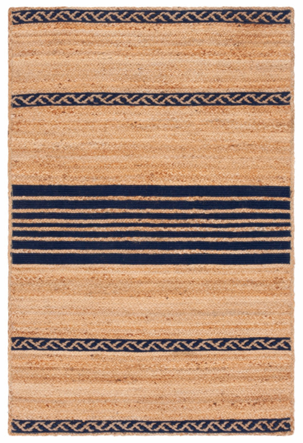 Safavieh Natural Fiber 262 Hand Loomed 90% Jute and 10% Cotton Contemporary Rug NFB262N-3