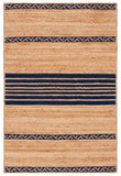 Natural Fiber 262 Contemporary Hand Loomed 90% Jute, 10% Cotton Rug