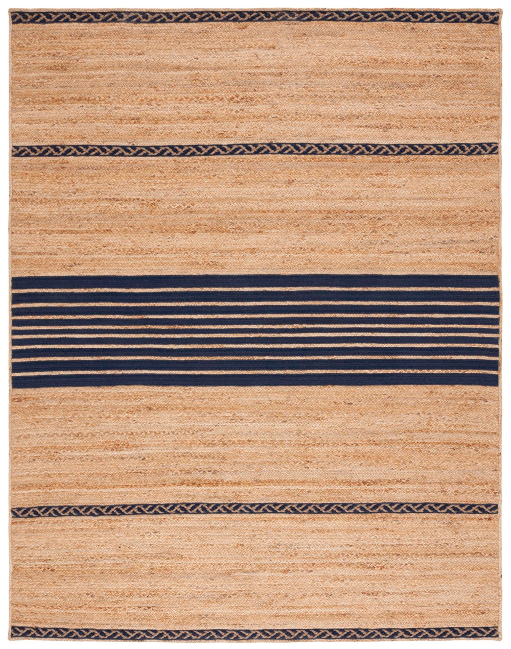 Safavieh Natural Fiber 262 Hand Loomed 90% Jute and 10% Cotton Contemporary Rug NFB262N-3