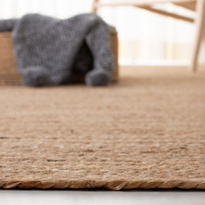 Natural Fiber 305 Contemporary Power Loomed 100% Jute Pile Rug Natural